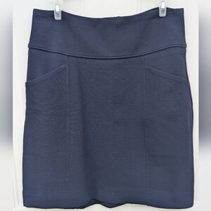 Anthropologie Maeve Navy blue Pique Mini Skirt - Medium, Preppy, College